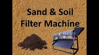 Sand \u0026 Soil Dropping Machine testing.sand filter machine.Sand screening machine.