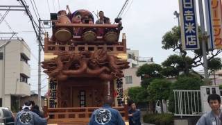 2016吉原祇園祭 新追町 子供練り歩き 太鼓