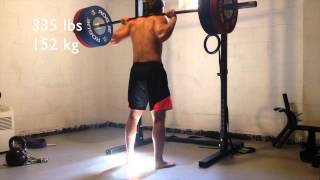 Double Bodyweight Squat: 360 lb/ 164 kg Squat