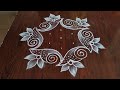 2 Beautiful Daily kolams only 5 dot's... simple daily kolams