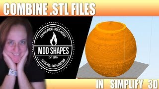 Combine more than one stl in simplify 3d and output the results