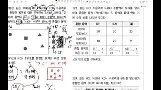 통합과학B 2학기 기말 연습문제 풀이 - 121번~128번