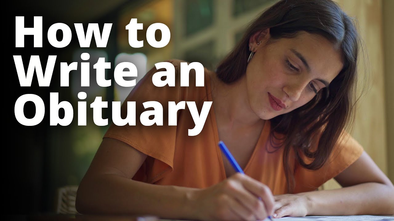 How To Write An Obituary - YouTube