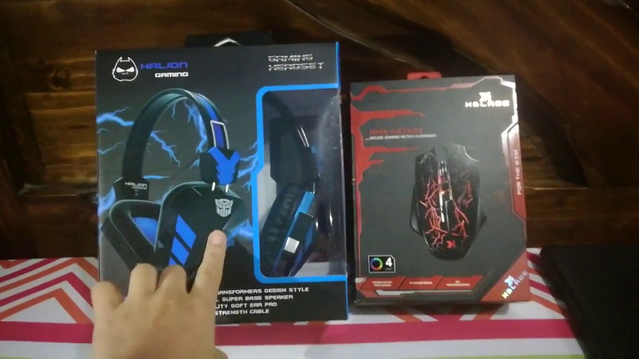 Unboxing De Headset Y Mouse Gamer - YouTube