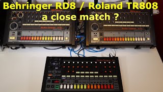 Behringer RD-8 and Roland TR-808, a close match?