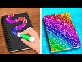 Cool School Hacks And Diy Crafts || Rainbow School Hacks  Easy Drawing Tips By 123 Go Like!