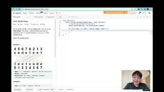 Leetcode in Java - Easy - Shuffled Strings - Linear Single Pointer