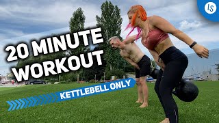 Kettlebell Workout - 20 Minute Outdoors For Men & Women | One Kettlebell Only