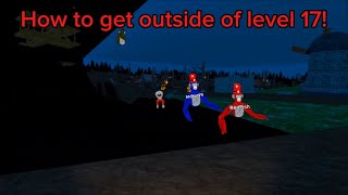 How to get outside of level 17 in Big Scary!