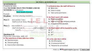 #listening I L T P TEST 4  Basic details of project #ehjagraon #ielts