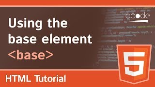 HTML base tag (Base URL Element)