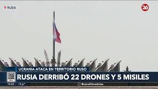 Rusia derribó 22 drones y 5 misiles