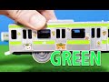 plarail 11trains yamanote line tokyo metro learn colors multi level crossing