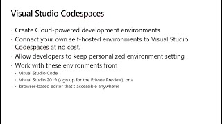 Visual Studio Codespaces