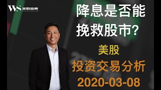 美股赢家2020-03-08 降息是否能挽救大盘？