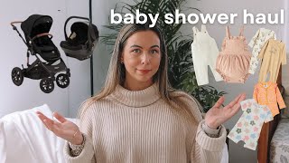 WHAT WE GOT FOR OUR BABY SHOWER - huge baby haul!