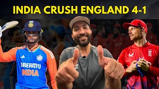 India Crush England 4-1 Abhishek superstar sharma with the dominating 135