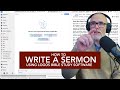 How to Write a Sermon Using Logos Bible Study Software, Featuring the New AI Study Assistant Tool