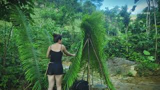 Girl Camping   Camping in the Rain to Visit the Waterfall #Camping #Outdoors #Wilderness #SurvivalSk