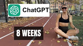 I trained for the NYC Marathon using ONLY ChatGPT