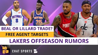 Los Angeles Lakers Offseason Rumors On Bradley Beal & Damian Lillard Trade + NBA Free Agency Targets