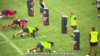 Backline Tackle Set Ruck And Reset Attack AMERICAN RAPTORS Uruguayan November Tour 2021