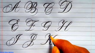 How to Write in Calligraphy Letters | Calligraphy Alphabets