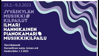 Ilmari Hannikainen -kilpailu 2023 | Kansallinen sarja, 2. erä (finaali)