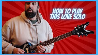 Pantera - This Love Guitar Solo Guitar Lesson Dimebag Darrell
