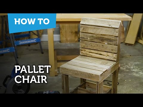 How to build a DIY pallet chair How to build a DIY pallet chair