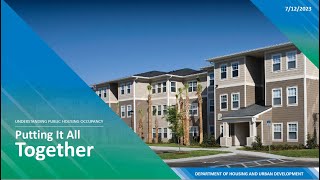 PHA Occupancy Webinar Series: Understanding Public Housing Occupancy