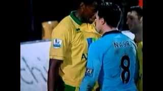 Nasri Red Card - Norwich vs Manchester City