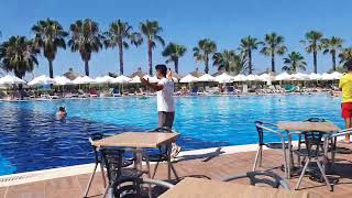 Morning dance at Paloma Oceana Resort Side