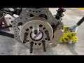 installing aftermarket brakes…tbm rear brake install..... super easy... wow