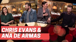 BEST OF CHRIS EVANS AND ANA DE ARMAS [KNIVES OUT PRESS INTERVIEWS]