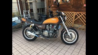 MORIWAKIサウンドが遠くへ響く　美人カワサキタンデムライダー1993 Kawasaki ZEPHYER750　フルカスタム　1993 カワサキ・ ゼファー750　カフェレーサー