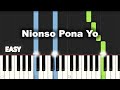 Nionso Pona Yo | EASY PIANO TUTORIAL BY Extreme Midi