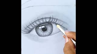 How to draw an eye with teardrop for Beginners || EASY WAY TO DRAW A REALISTIC EYE || Farjana Drawin