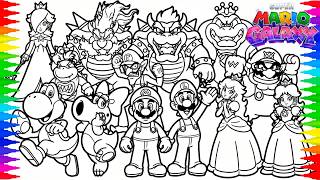 The NEW SUPER MARIO GALAXY Movie ALL Characters || Super Mario Galaxy Movie Coloring Page