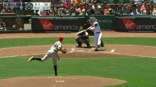 COL@SF: Posey ties the game with a deep home run