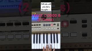 Tharamae Tharamae vaa song in keyboard with notes #shorts Full video with notes link in description