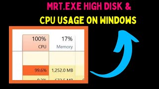 How to Fix MRT.exe High Disk and CPU Usage on Windows 11