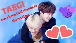 taegi - hands to myself (yoongi and taehyung touching each other)