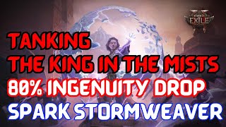 Tanking The King in the Mists, 80% Ingenuity belt drop, Spark Stormweaver | Path of Exile 2 | POE 2