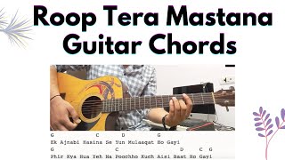 Roop Tera Mastana Guitar Chords | Tabs | Easy Guitar Lesson | Kishore Kumar
