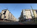 driving in geneva switzerland eaux vives to airport spring【4k】genève suisse downtown drive