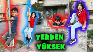 YERDE LAV VAR  OYUNU OYNADIK FUNNY CHALLENGE YERDEN YÜKSEK CHALLENGE !! Eğlenceli Çocuk Oyunları