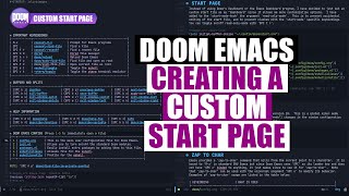 Create Your Own Emacs Start Page