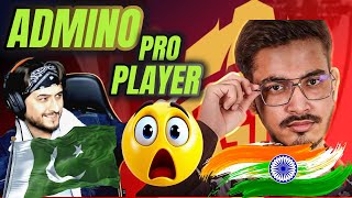 REACTION ON ADMINO GAMING PRO INDIAN PLAYER - PAKISTANI REACTION ON INDIAN PLAYER #reaction