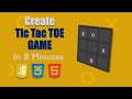 Learn JavaScript Step by Step : Create a Tic Tac Toe (X-O) Game from Scratch for Beginners